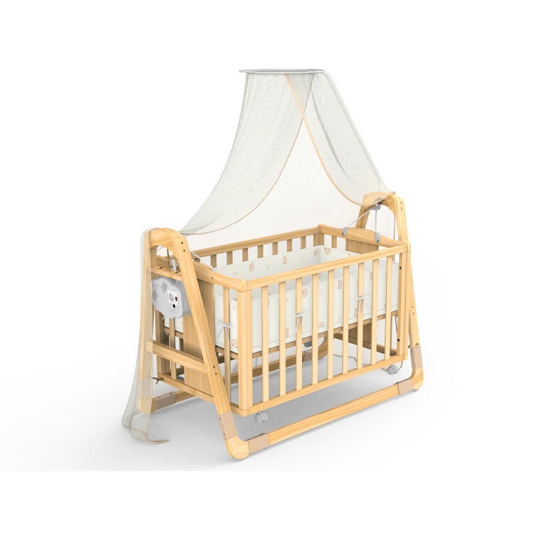 Nôi gỗ tự động và cũi cho bé Z5 (4)